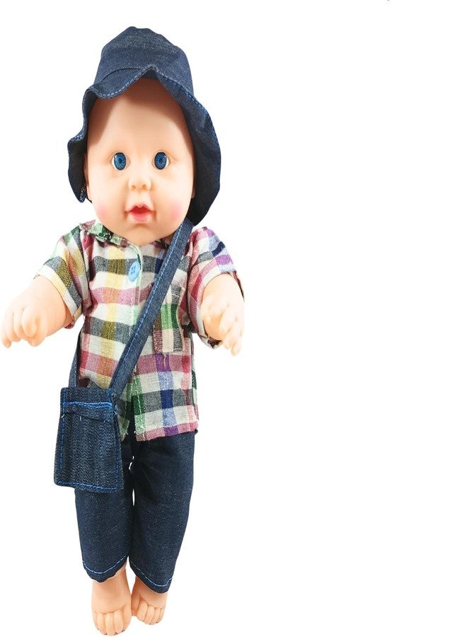 Ladli Cute HatBoy Babies Soft Cute Dolls for Kids Little Boy Toy Real Doll with Cap (Multicolor) - Image 2